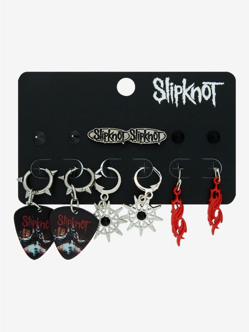 Slipknot Logo Guitar Pick Earring Set‎ Hot Topic